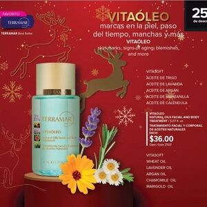 Terramar Vitaóleo Natural Oils Facial & Body Treatment — Light Aqua